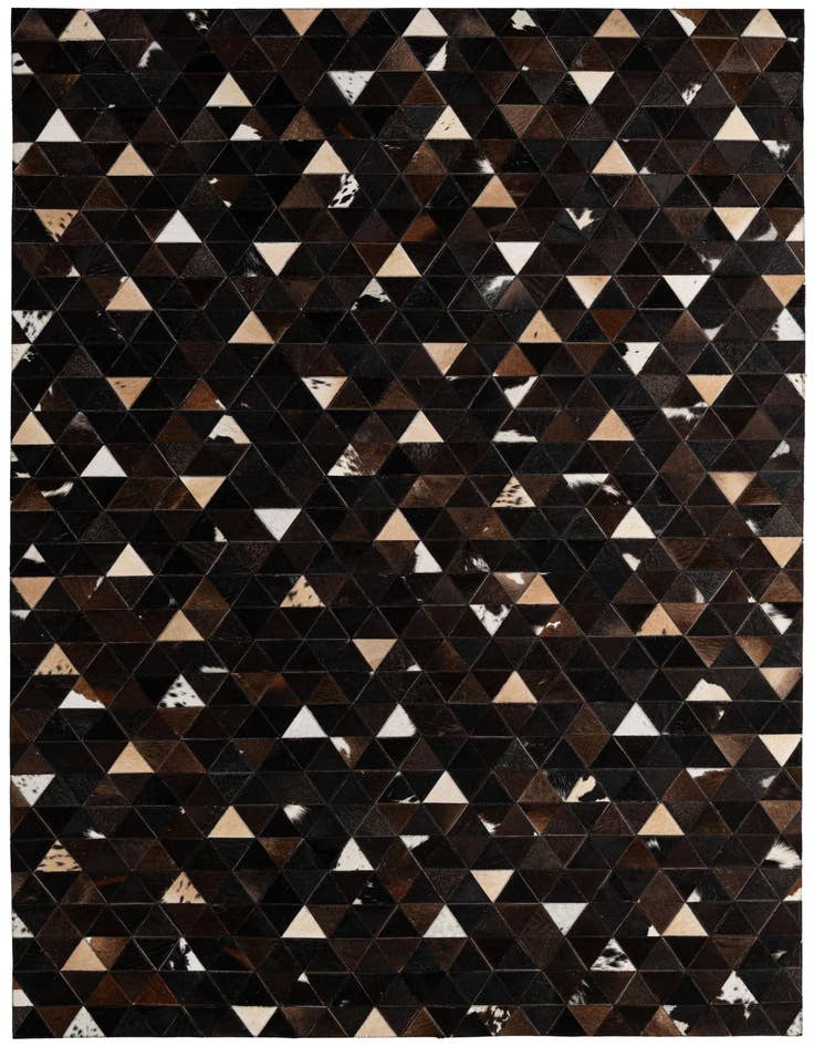 Detail image of 5' 1 x 7' 11 Cowhide - Patchwork Rug