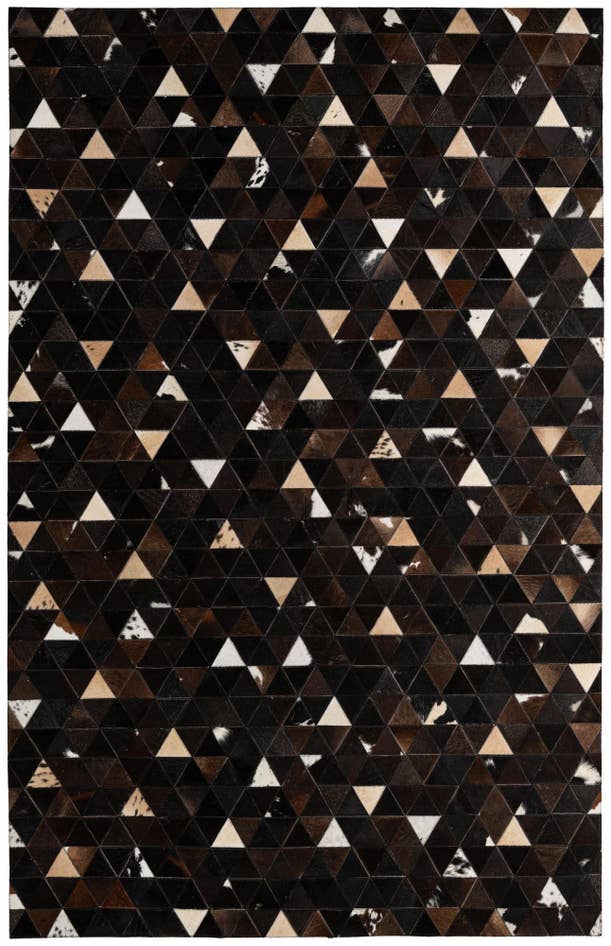 Detail image of 5' 1 x 7' 11 Cowhide - Patchwork Rug