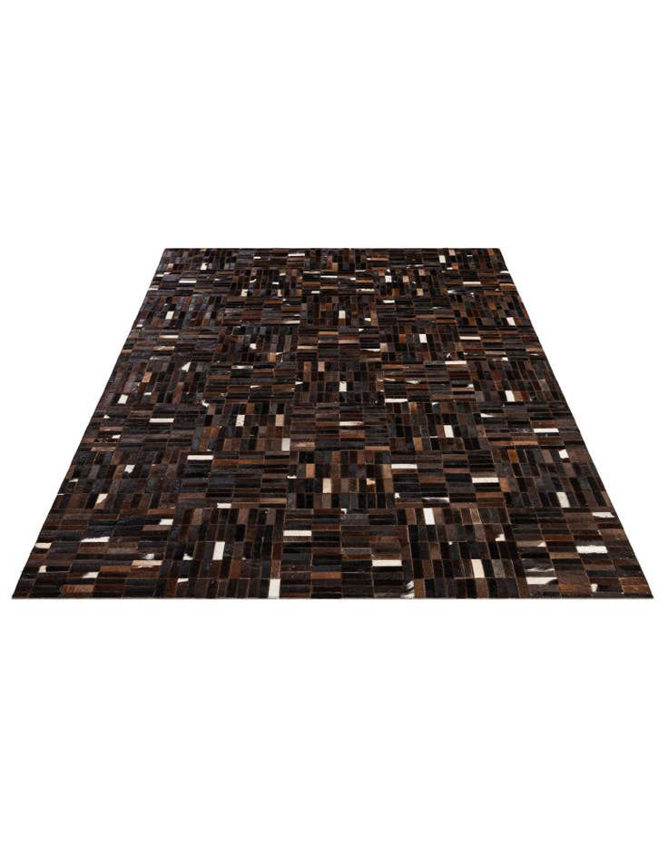 Detail image of 5' 1 x 8' Cowhide - Patchwork Rug