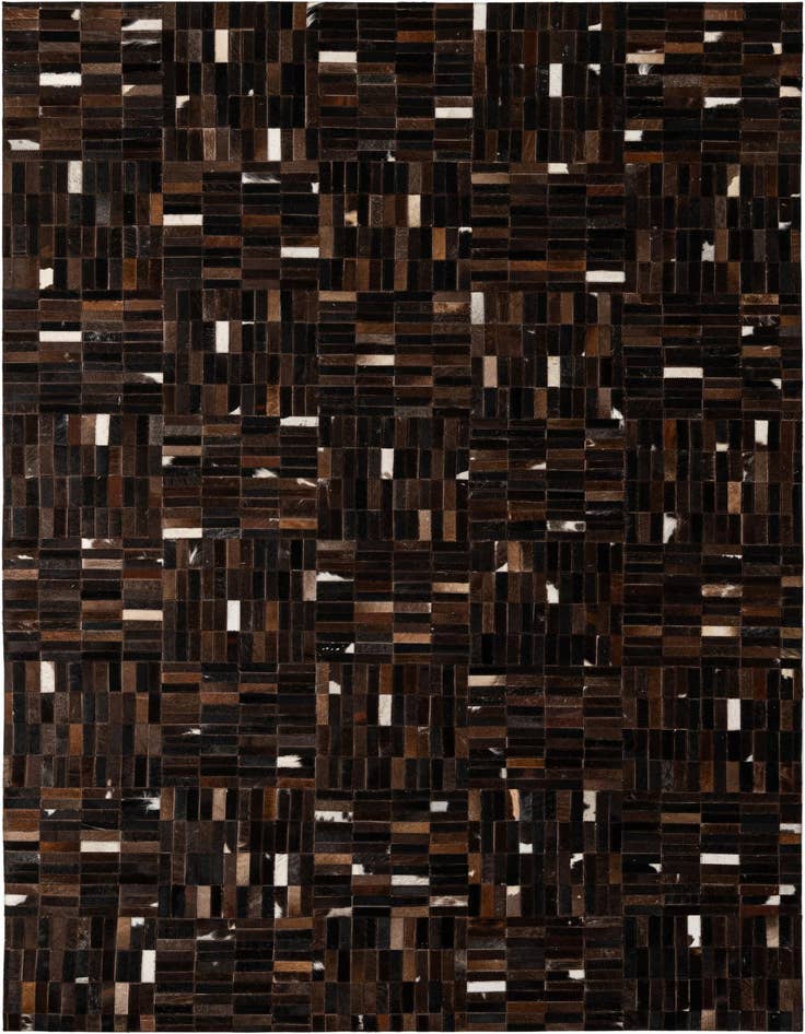 Detail image of 5' 1 x 8' Cowhide - Patchwork Rug