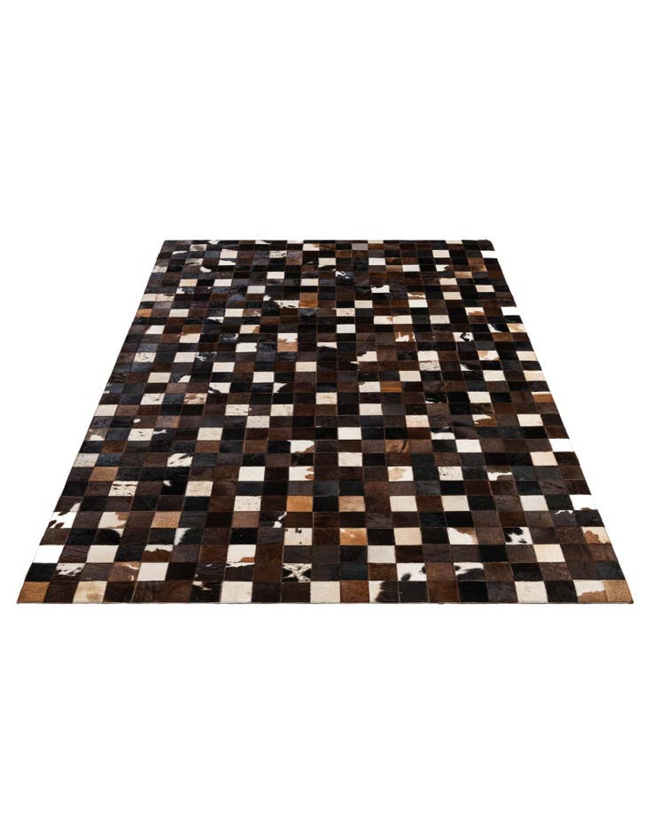 Detail image of 5' 1 x 7' 11 Cowhide - Patchwork Rug