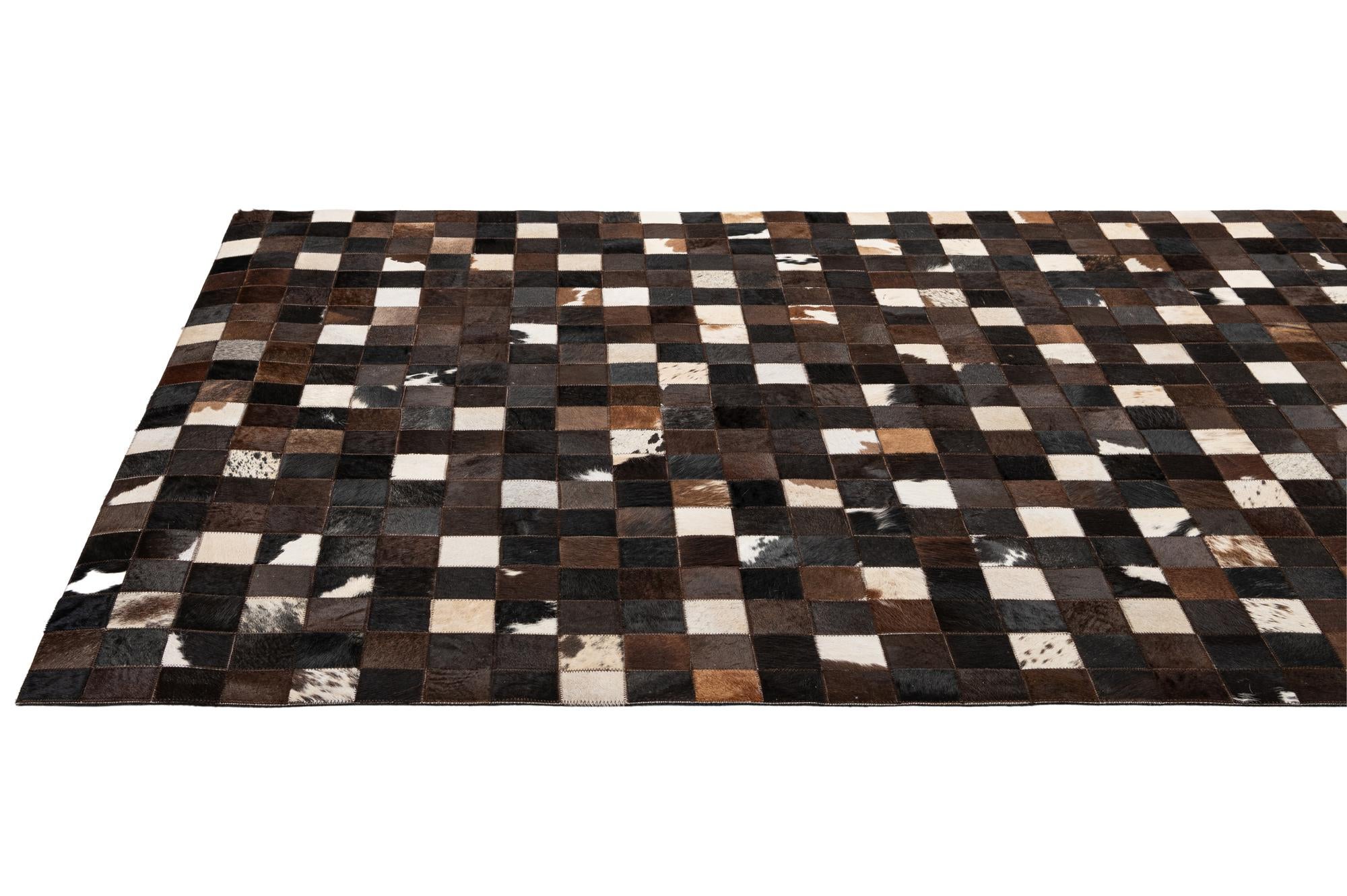 5' 1 x 7' 11 Cowhide - Patchwork Rug