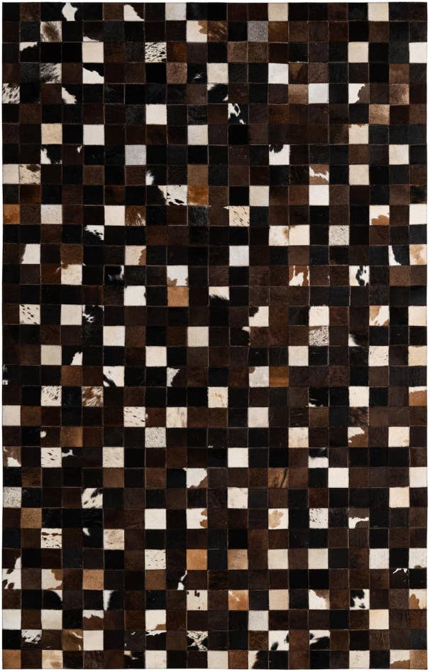 Detail image of 5' 1 x 7' 11 Cowhide - Patchwork Rug