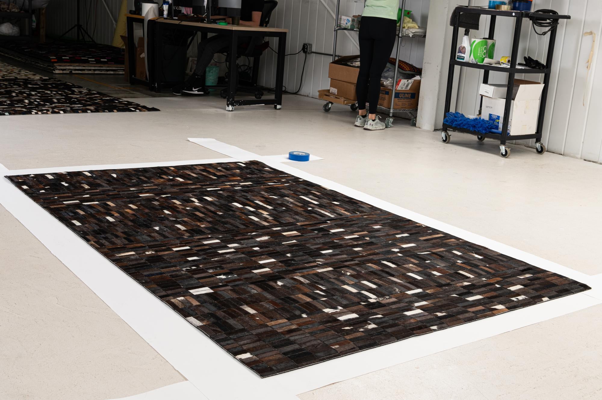 5' x 8' Cowhide - Patchwork Rug
