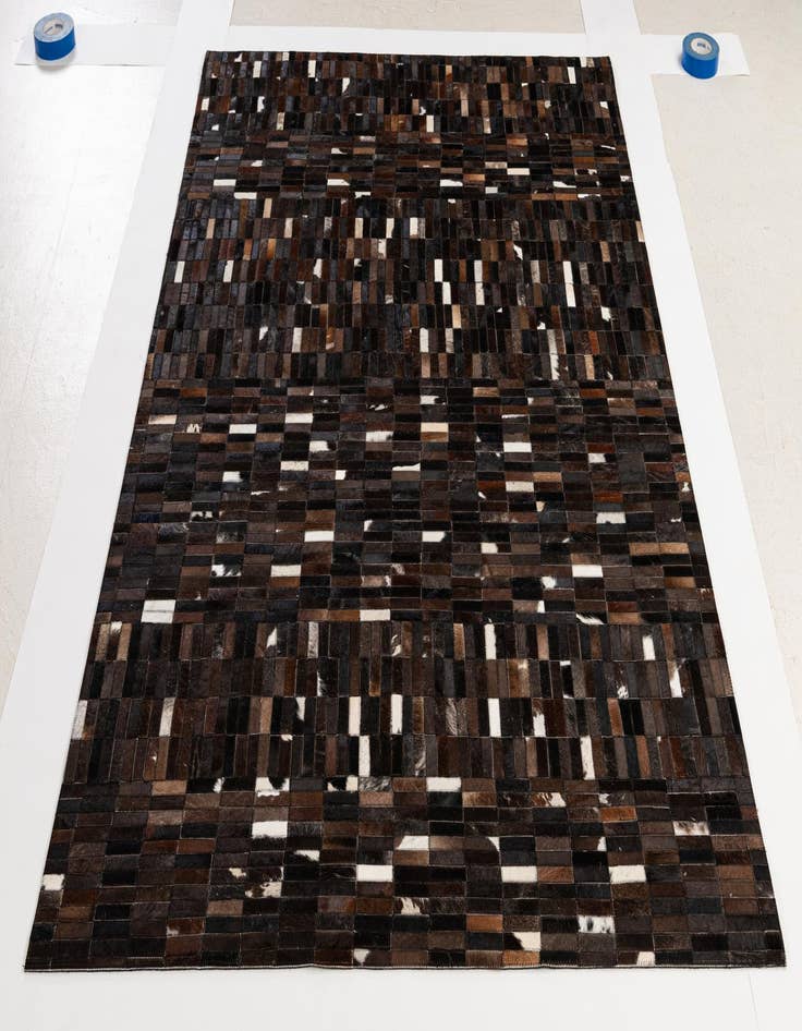 Detail image of 5' x 8' Cowhide - Patchwork Rug