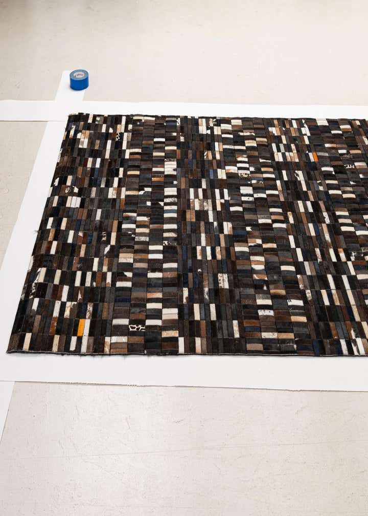 5' 1 x 8' Cowhide - Patchwork Rug
