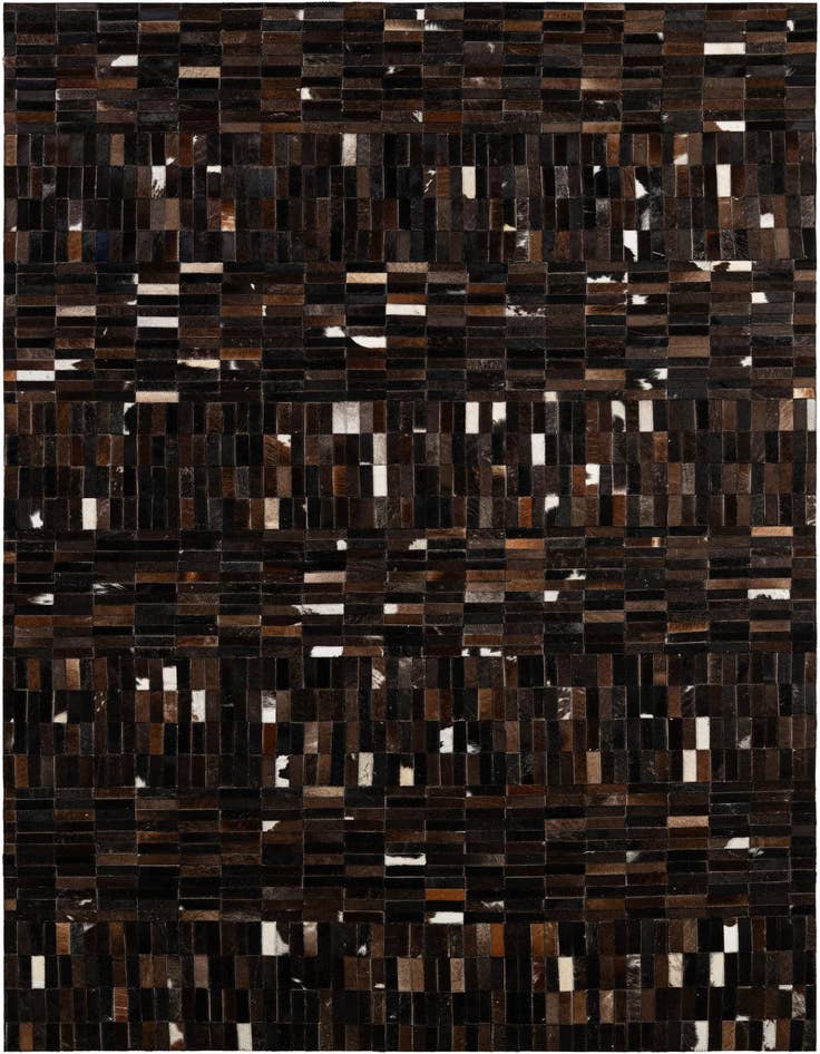 Detail image of 5' x 7' 11 Cowhide - Patchwork Rug