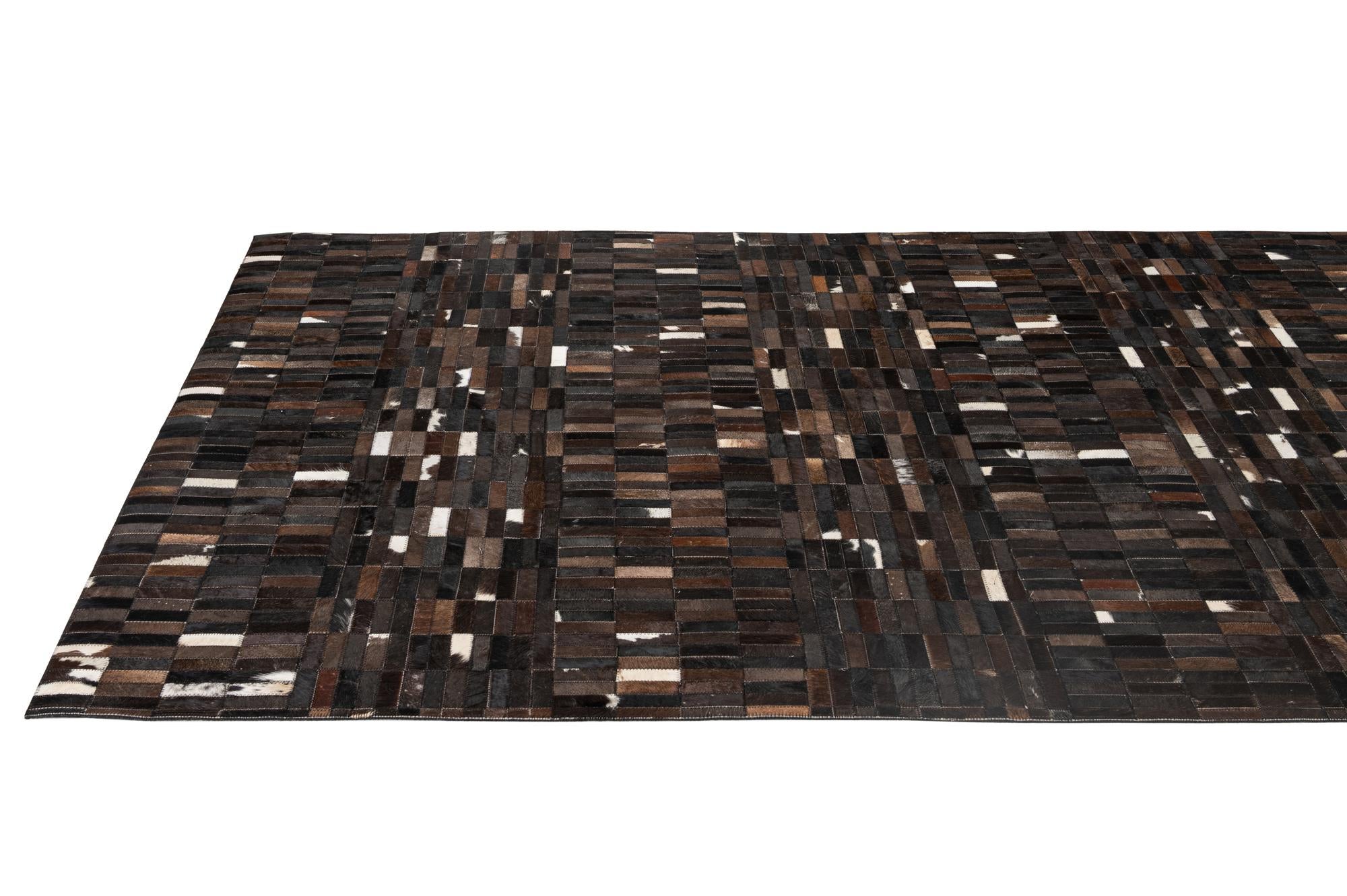 5' 1 x 8' Cowhide - Patchwork Rug