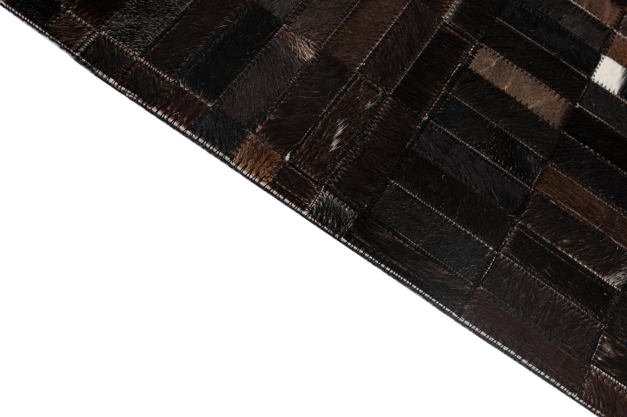 5' 1 x 8' Cowhide - Patchwork Rug