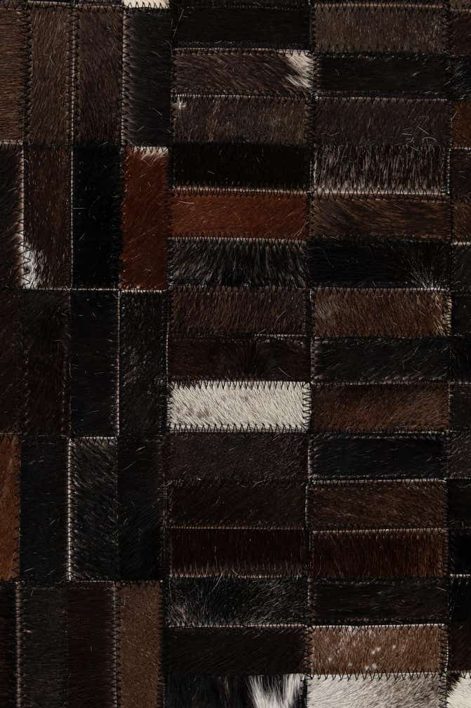 5' 1 x 8' Cowhide - Patchwork Rug