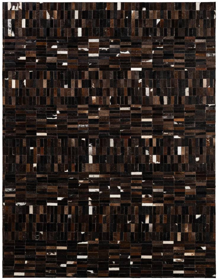Detail image of 5' 1 x 8' Cowhide - Patchwork Rug
