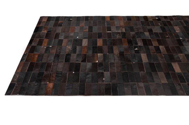 Detail image of 4' 11 x 8' 1 Cowhide - Patchwork Rug