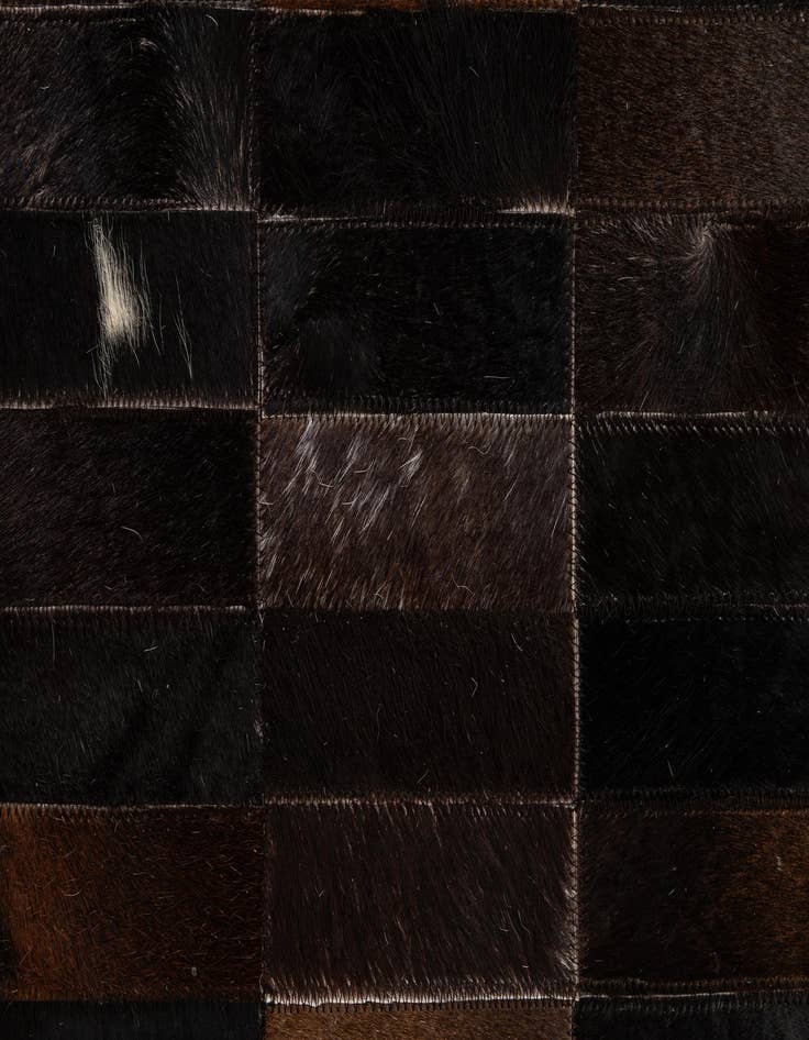 Detail image of 4' 11 x 8' 1 Cowhide - Patchwork Rug