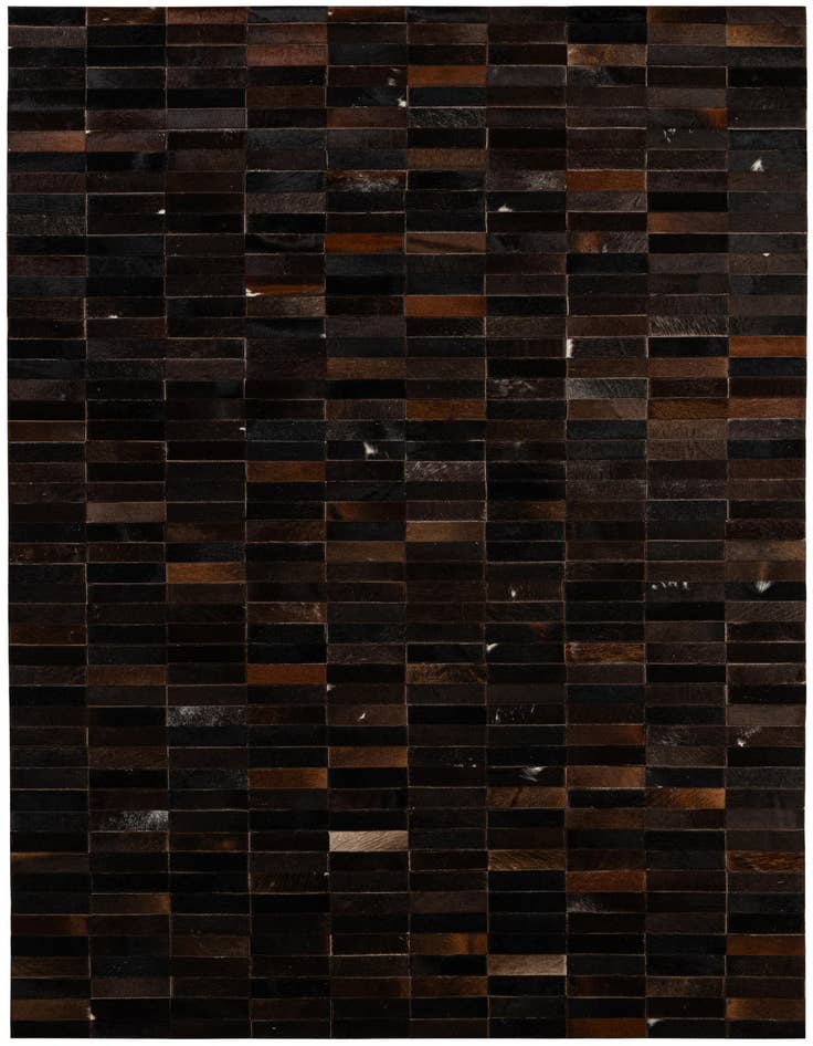 Detail image of 4' 11 x 8' 1 Cowhide - Patchwork Rug