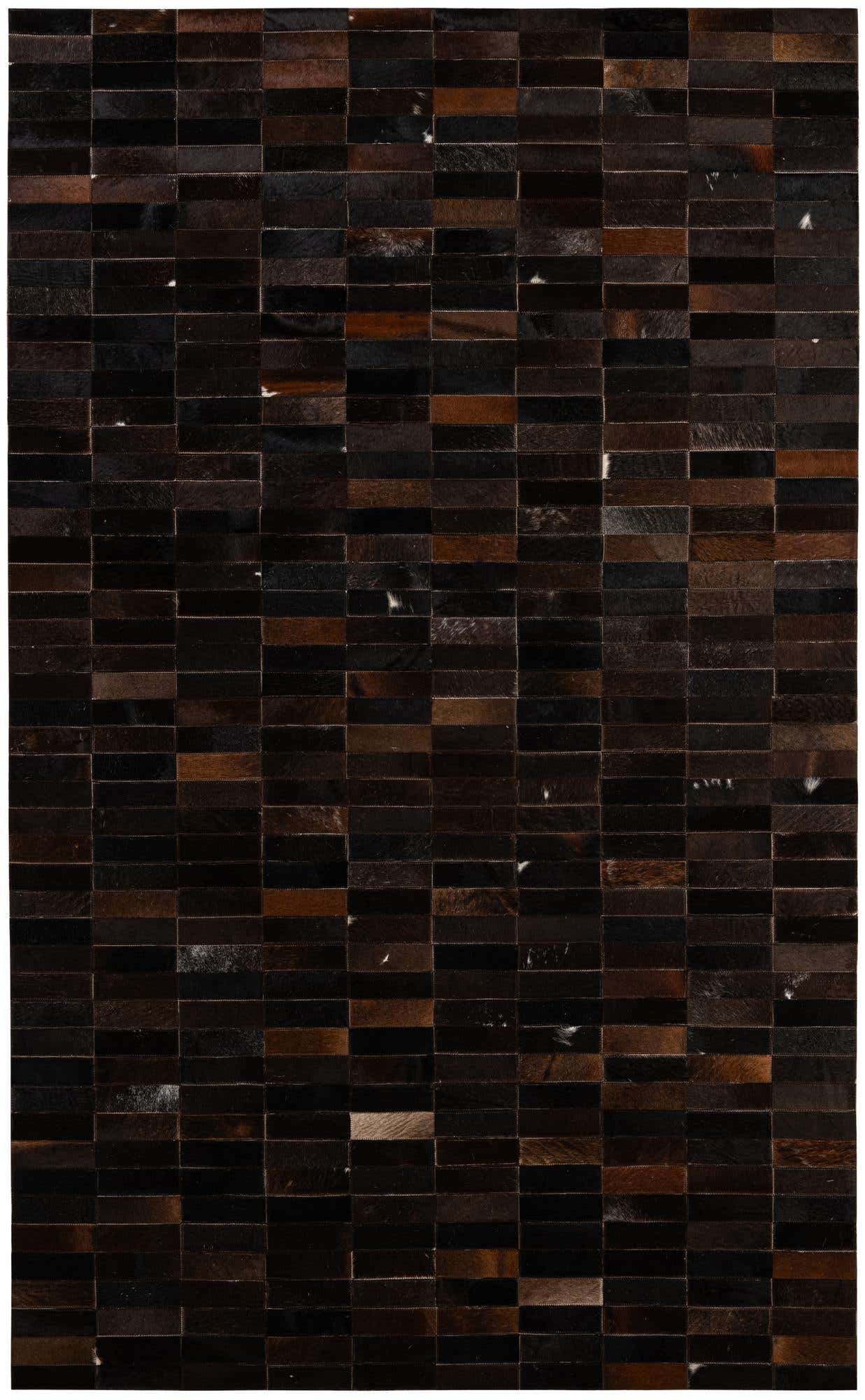 4' 11 x 8' 1 Cowhide - Patchwork Rug