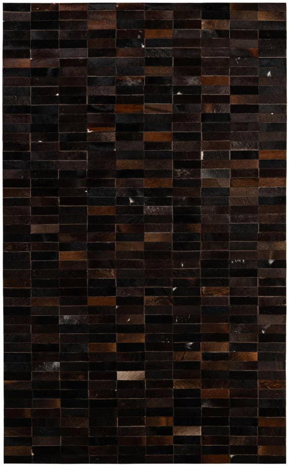 Detail image of 4' 11 x 8' 1 Cowhide - Patchwork Rug