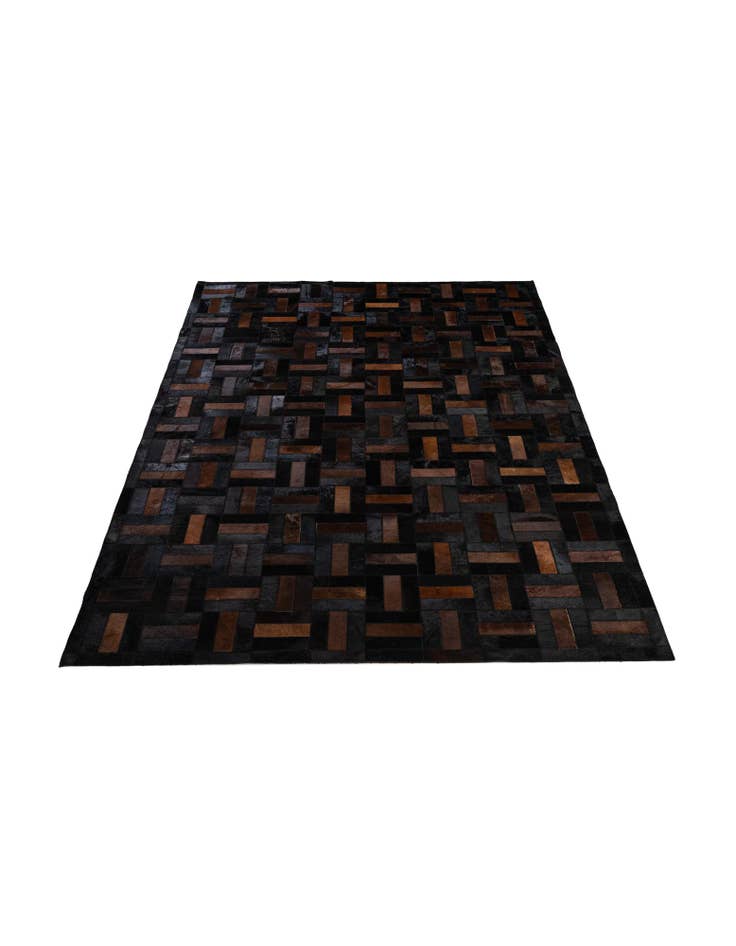 Detail image of 5' 3 x 8' 1 Cowhide - Patchwork Rug
