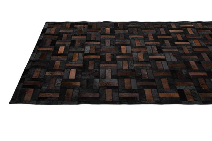 Detail image of 5' 3 x 8' 1 Cowhide - Patchwork Rug