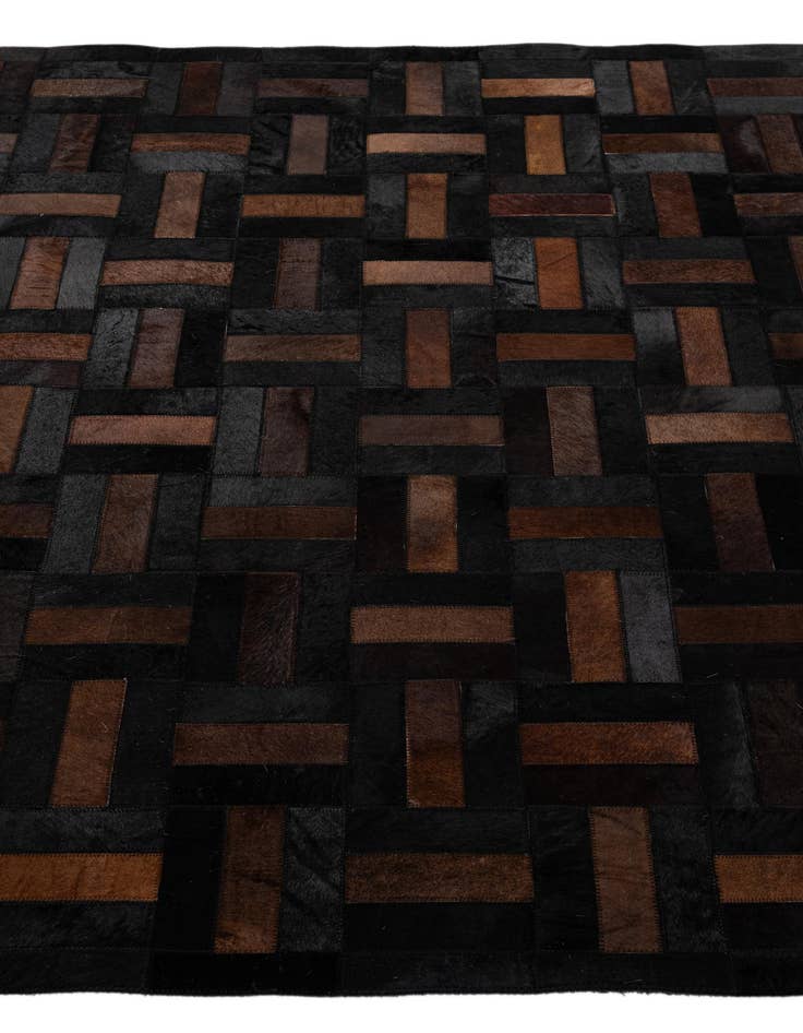 Detail image of 5' 3 x 8' 1 Cowhide - Patchwork Rug