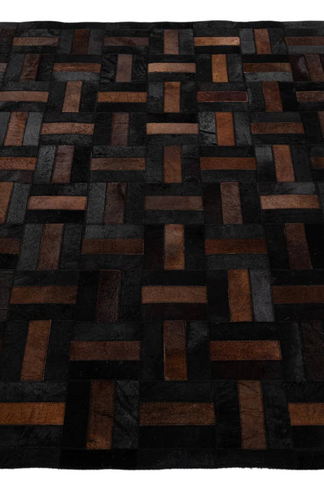 Detail image of 5' 3 x 8' 1 Cowhide - Patchwork Rug