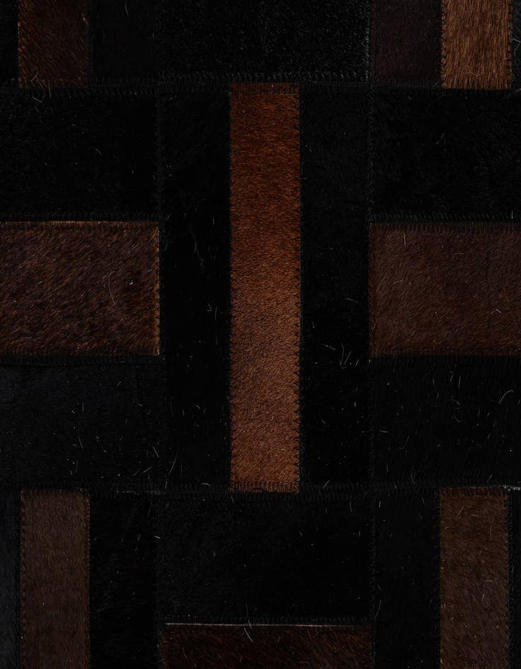 Detail image of 5' 3 x 8' 1 Cowhide - Patchwork Rug