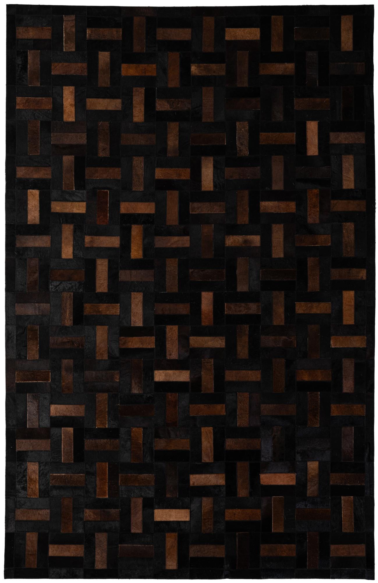 5' 3 x 8' 1 Cowhide - Patchwork Rug