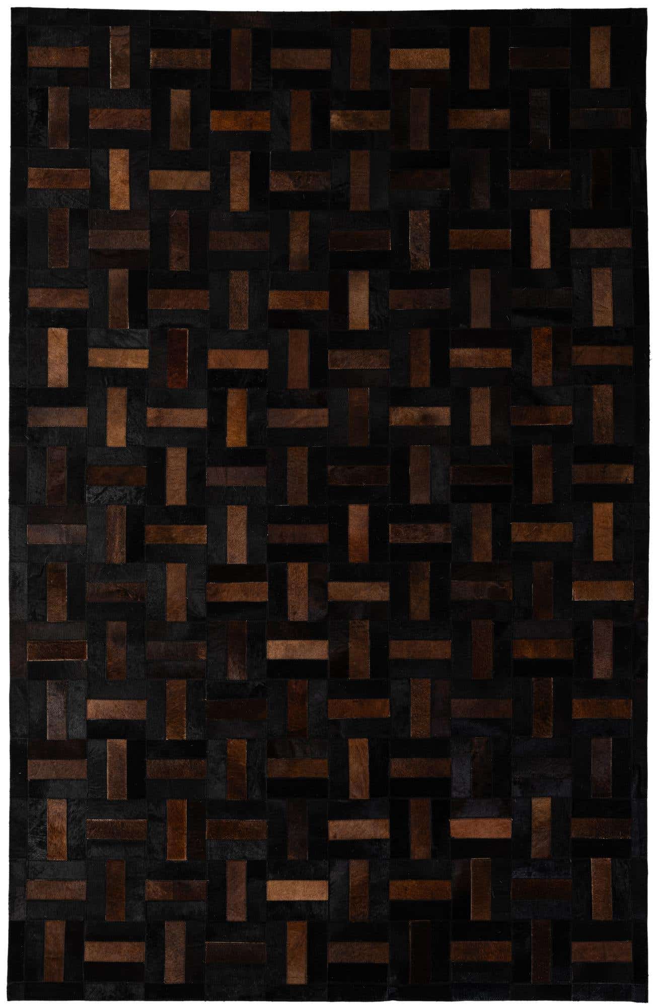 5' 3 x 8' 1 Cowhide - Patchwork Rug