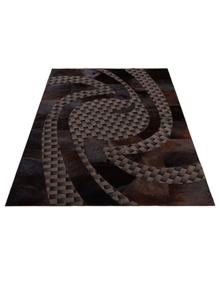 Detail image of 5' x 8' 1 Cowhide - Patchwork Rug