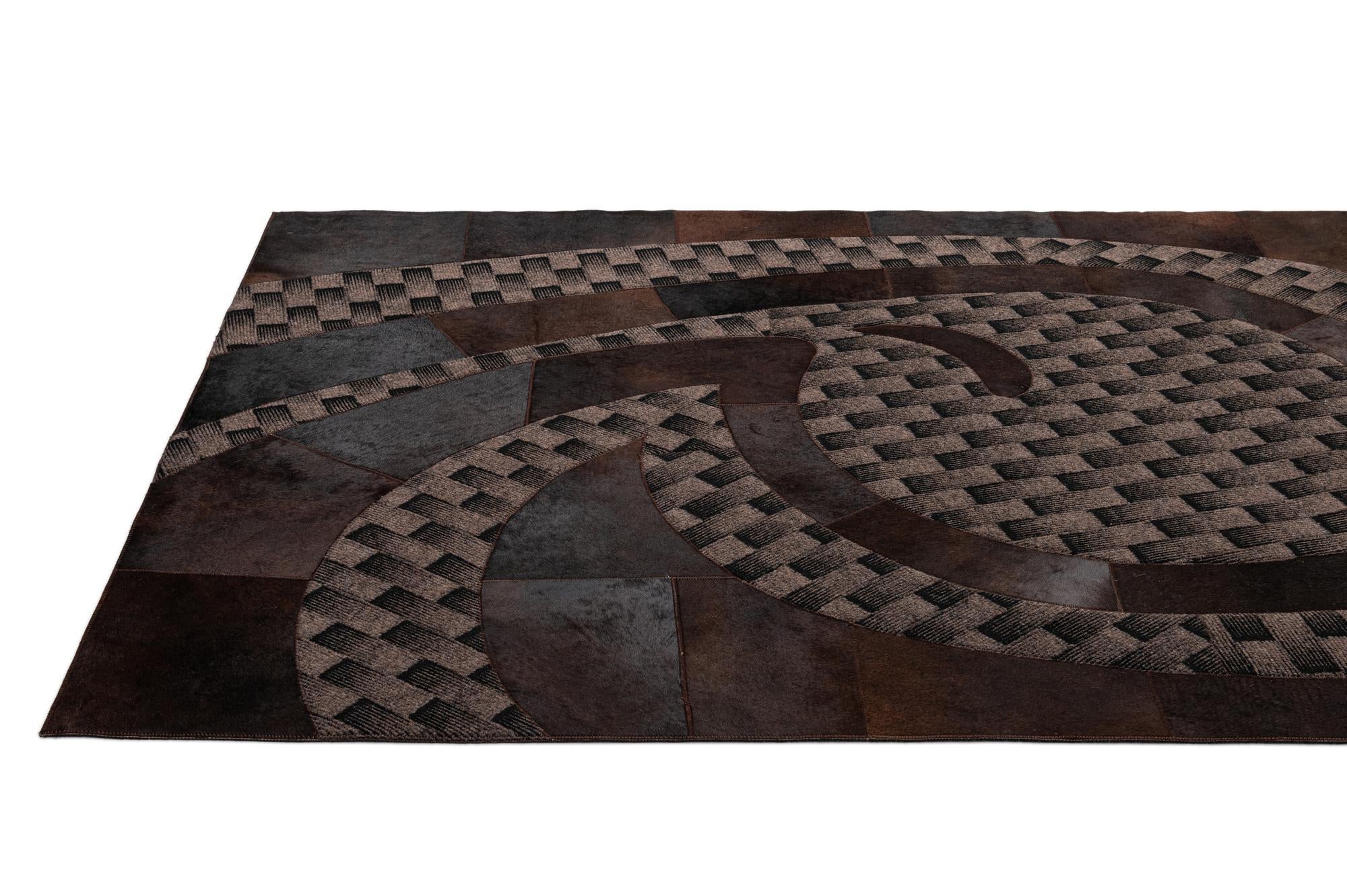 5' x 8' 1 Cowhide - Patchwork Rug