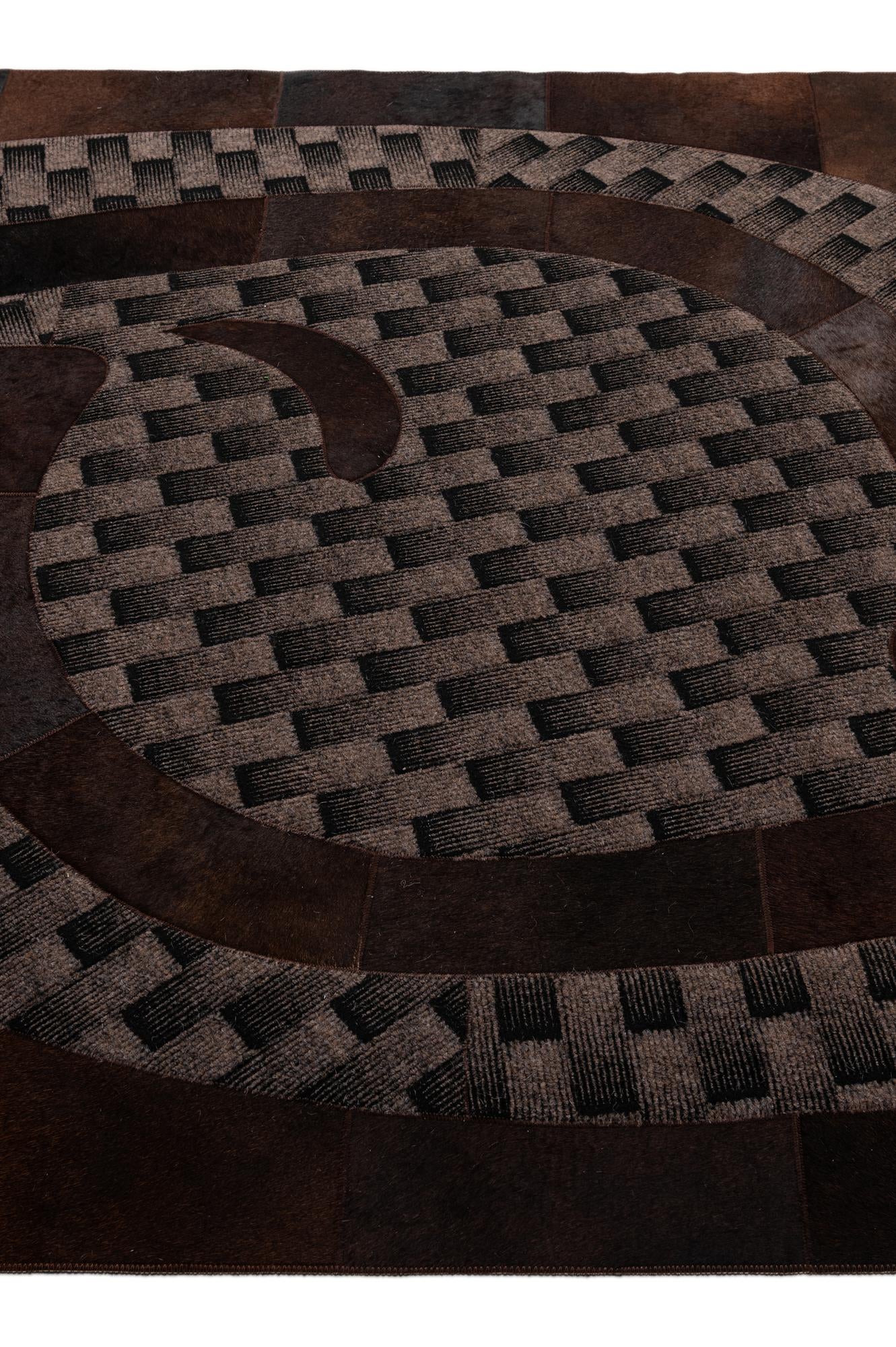 5' x 8' 1 Cowhide - Patchwork Rug