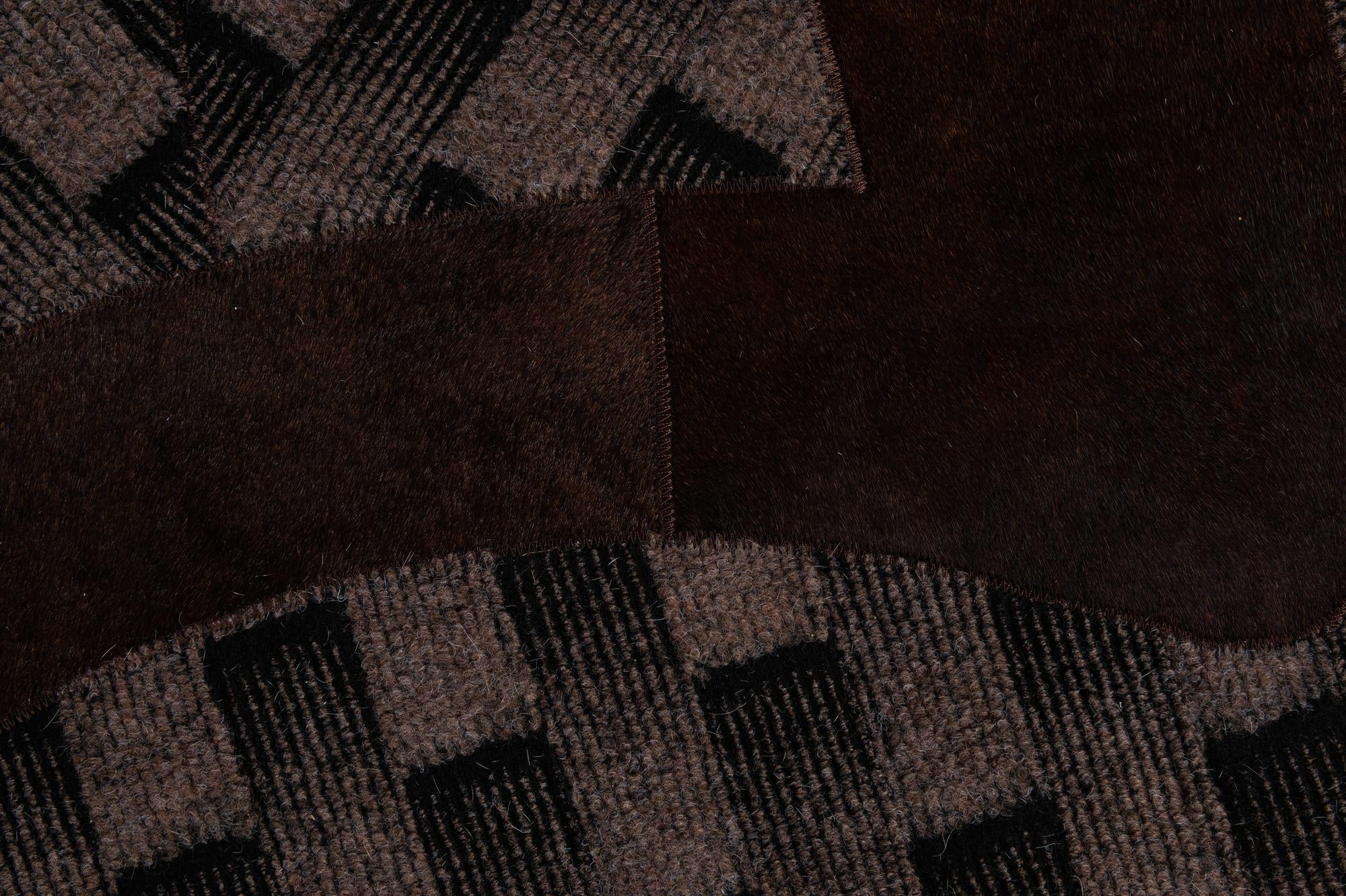 5' x 8' 1 Cowhide - Patchwork Rug