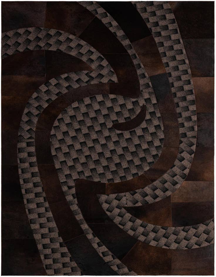 Detail image of 5' x 8' 1 Cowhide - Patchwork Rug