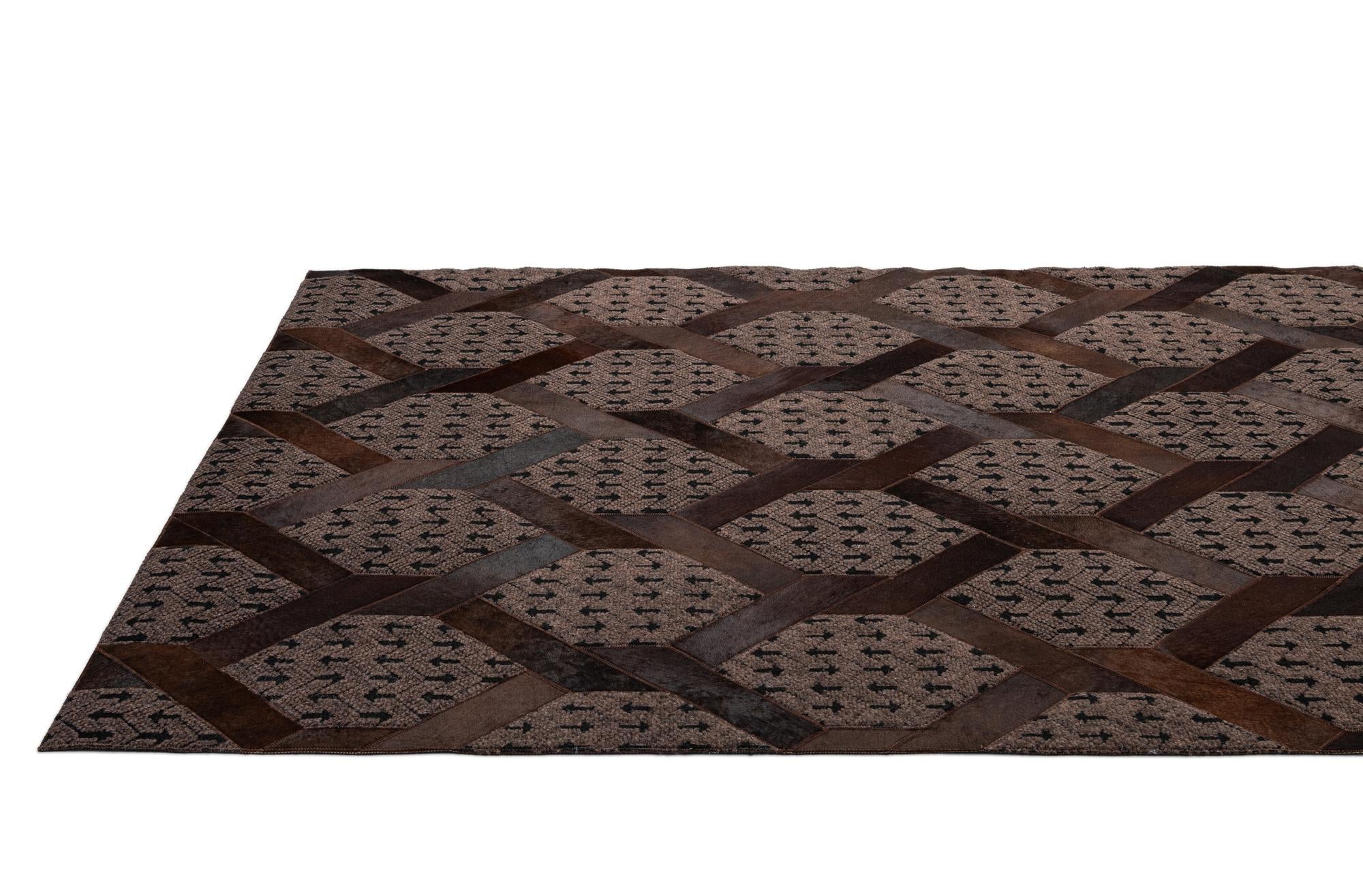 5' 3 x 7' 10 Cowhide - Patchwork Rug