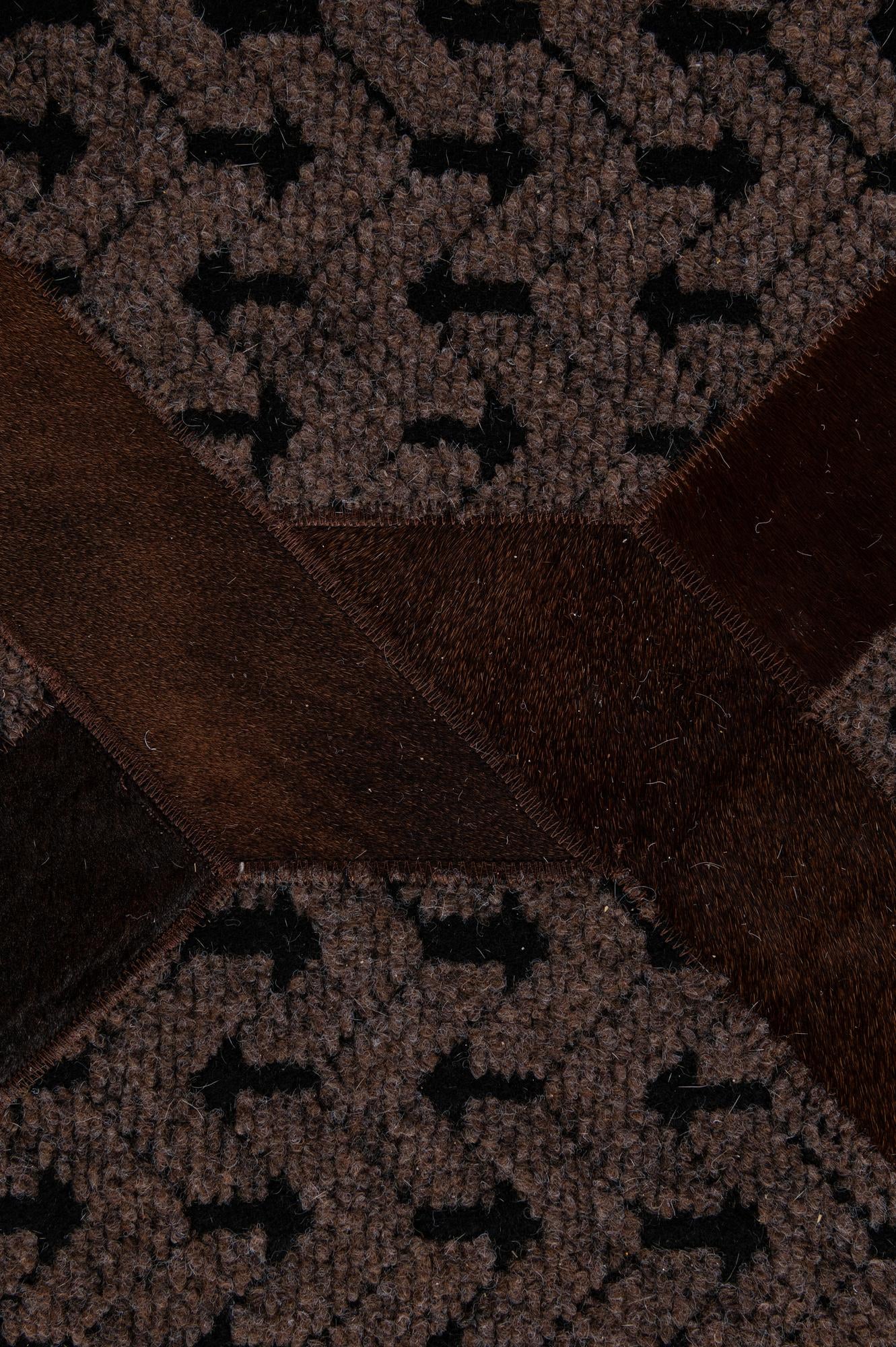 5' 3 x 7' 10 Cowhide - Patchwork Rug