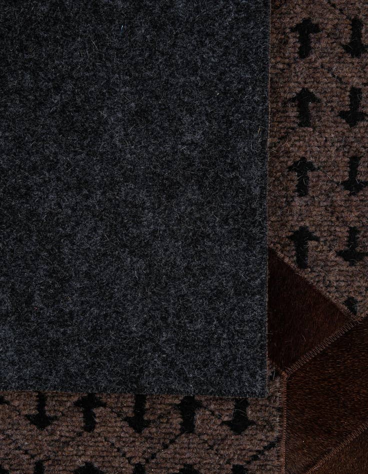 Detail image of 5' 3 x 7' 10 Cowhide - Patchwork Rug