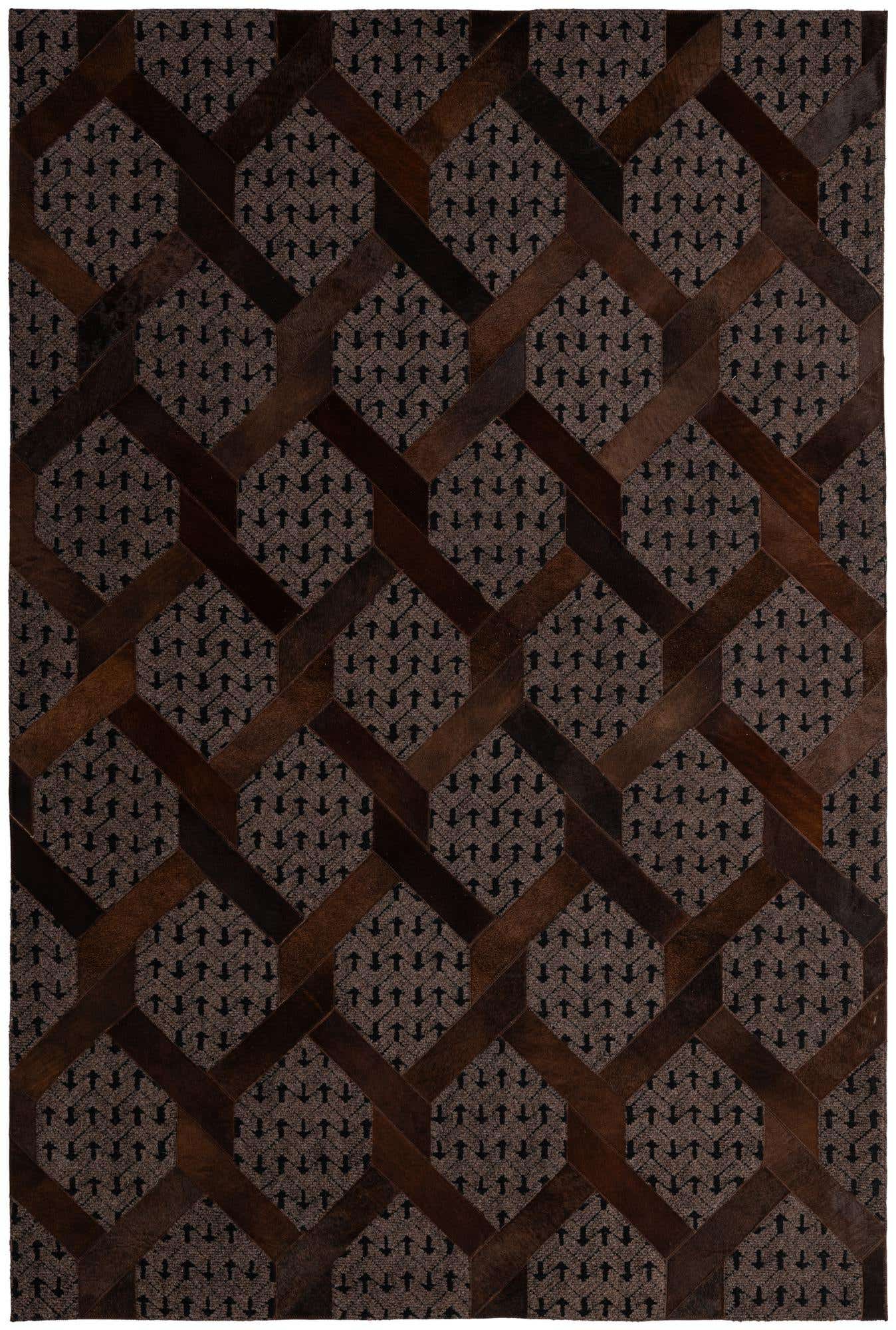 5' 3 x 7' 10 Cowhide - Patchwork Rug