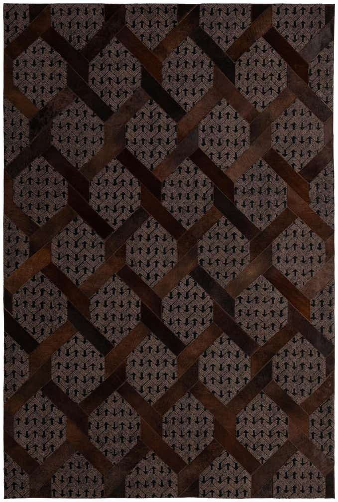 5' 3 x 7' 10 Cowhide - Patchwork Rug