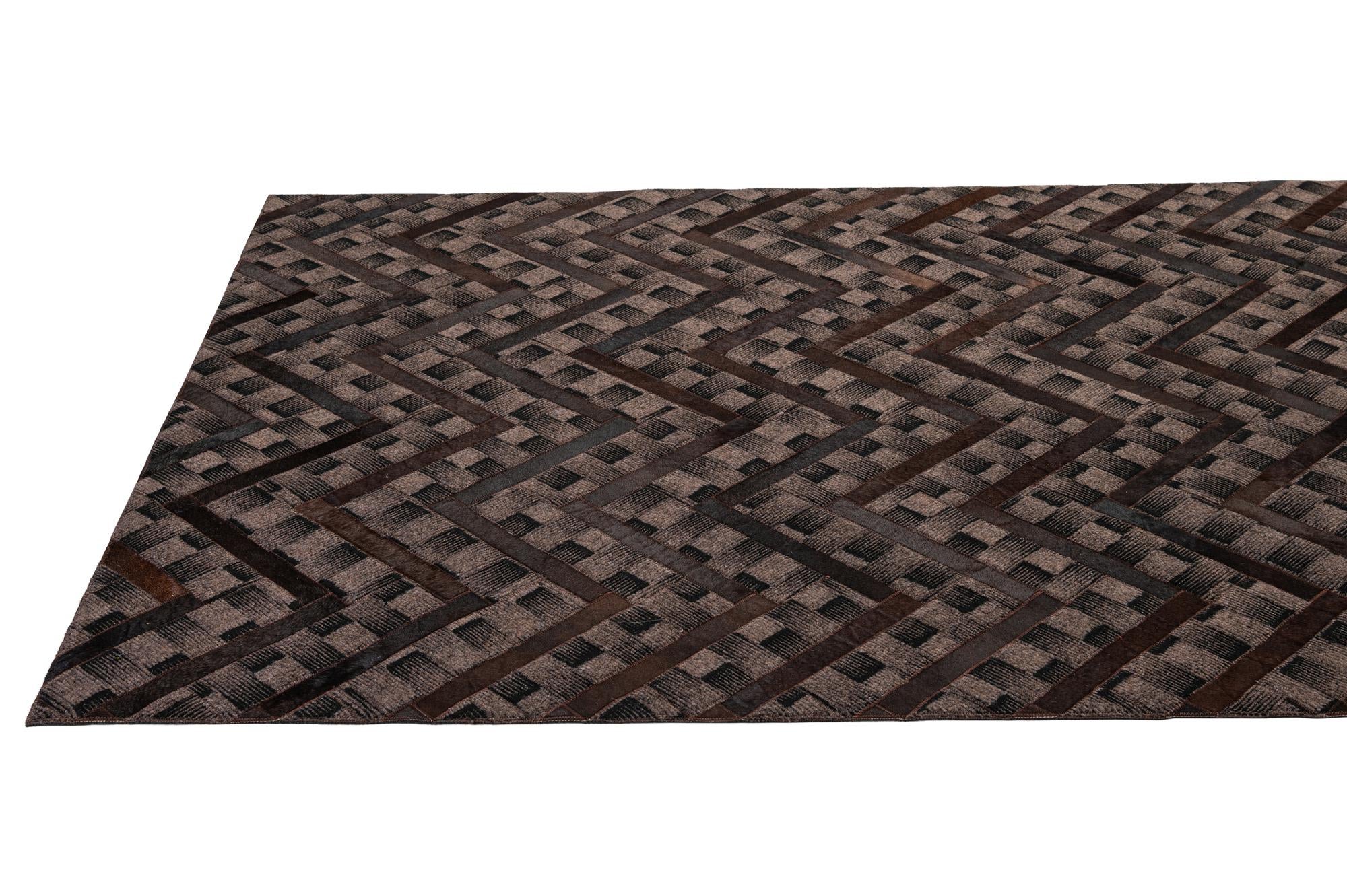5' x 7' Cowhide - Patchwork Rug