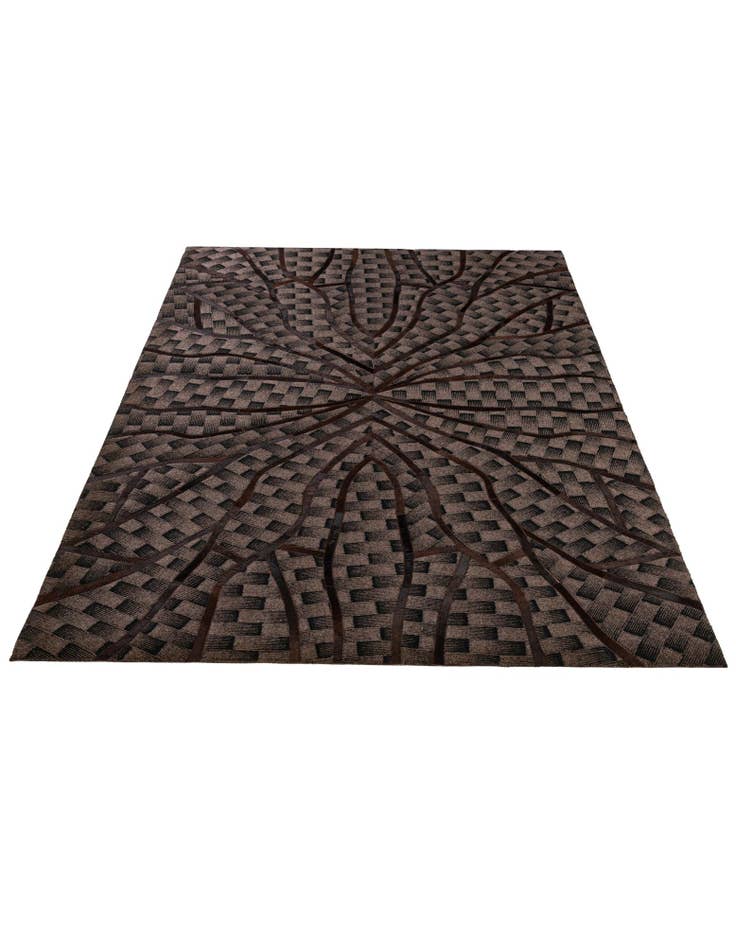 Detail image of 5' 1 x 8' 1 Cowhide - Patchwork Rug