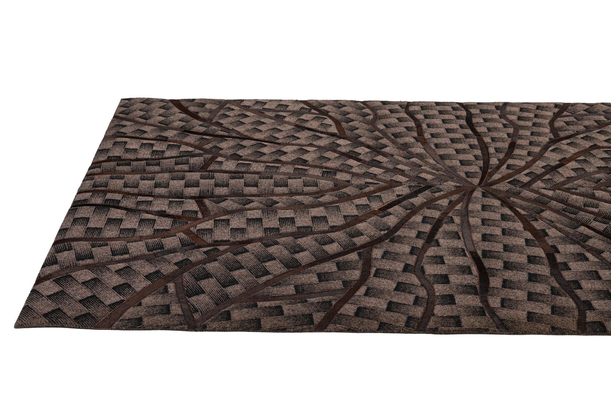5' 1 x 8' 1 Cowhide - Patchwork Rug