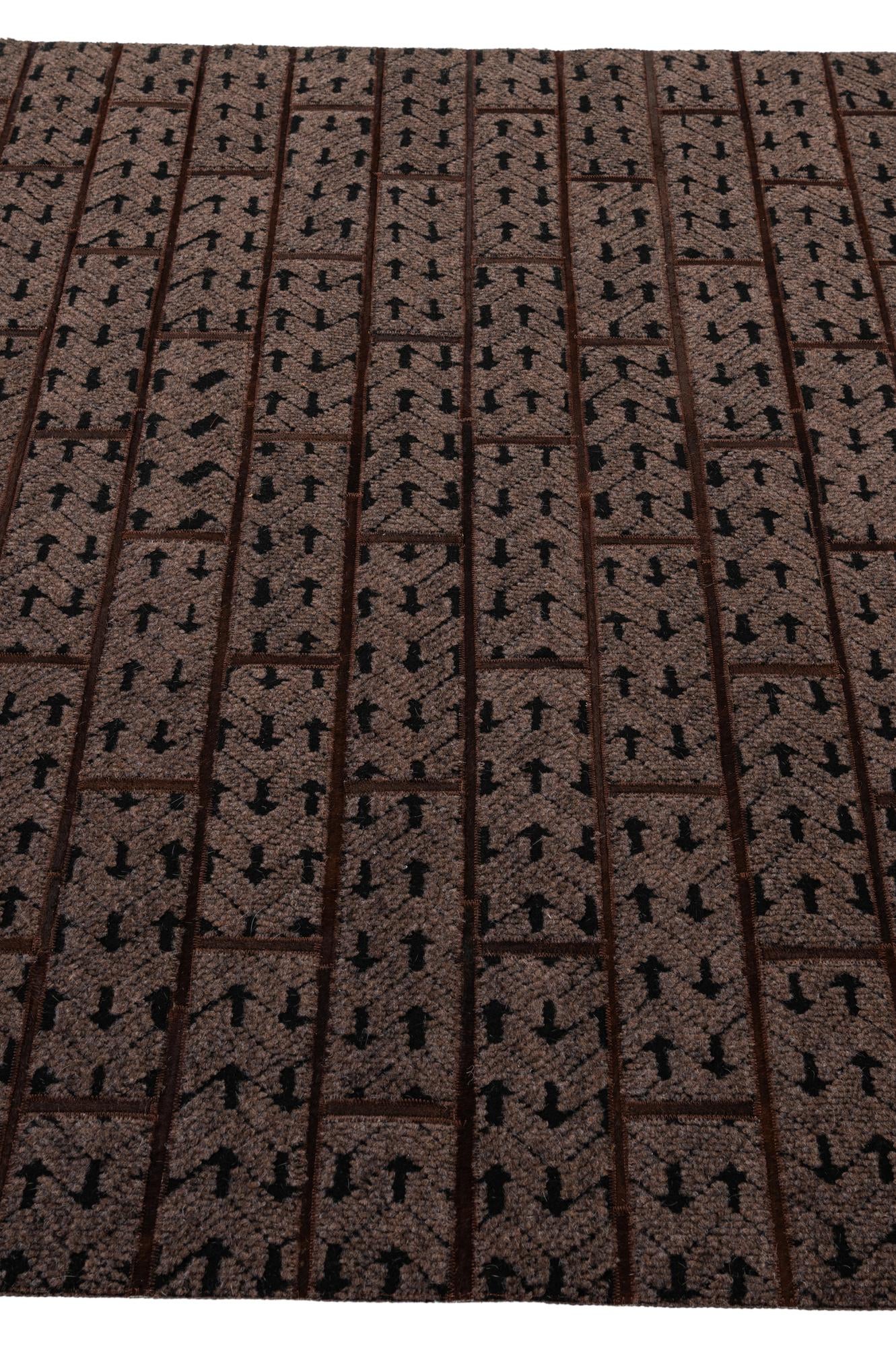 5' x 7' 8 Cowhide - Patchwork Rug