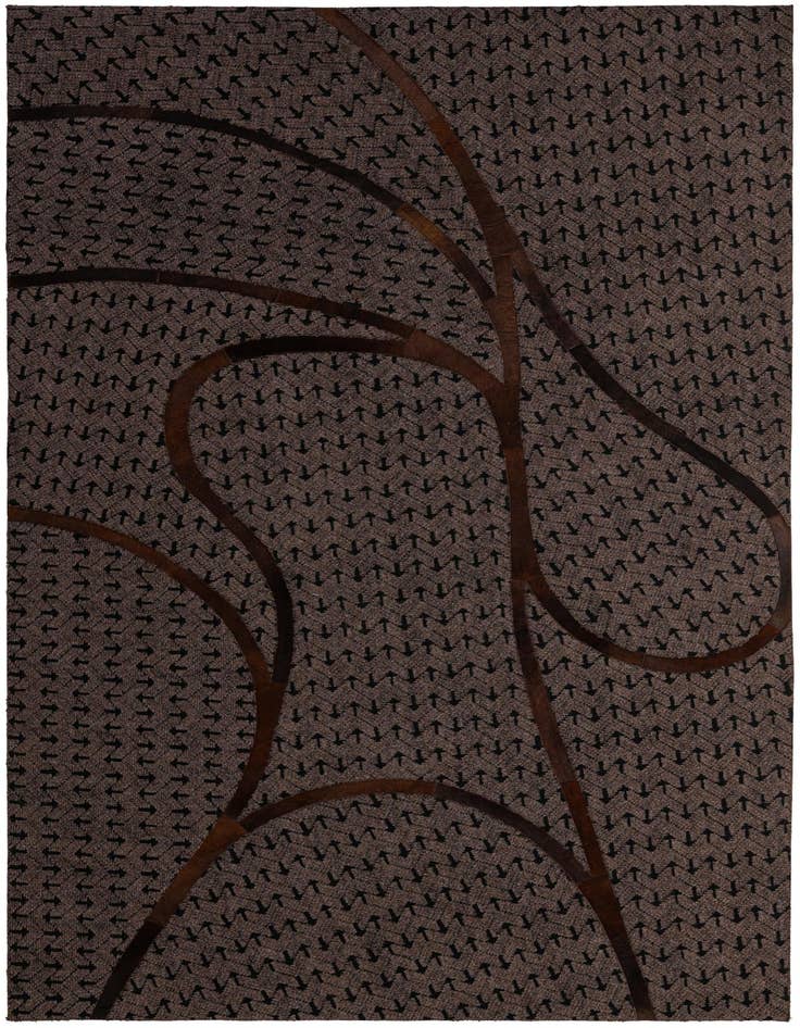 Detail image of 5' x 7' 11 Cowhide - Patchwork Rug