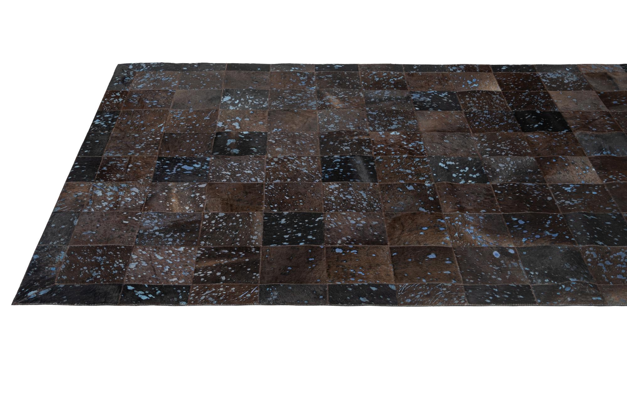 4' 7 x 6' 7 Cowhide - Patchwork Rug