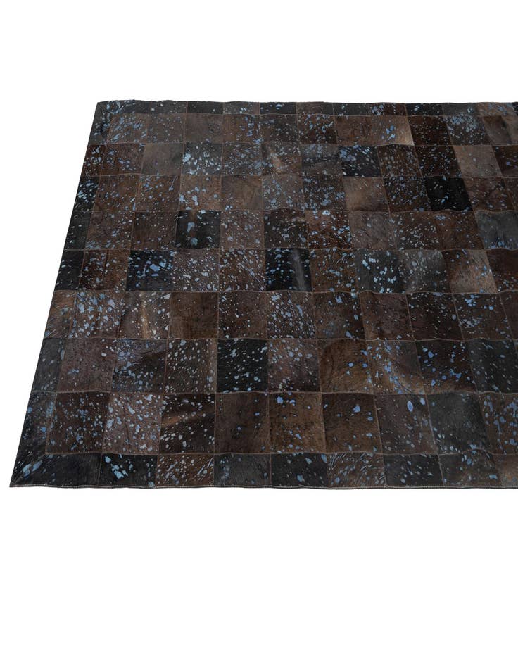Detail image of 4' 7 x 6' 7 Cowhide - Patchwork Rug
