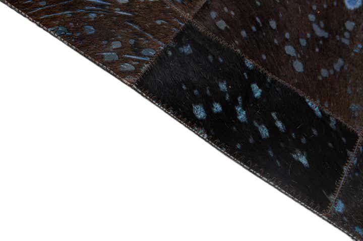 4' 7 x 6' 7 Cowhide - Patchwork Rug
