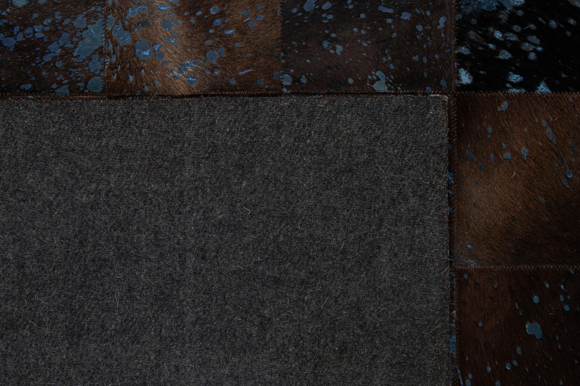 4' 7 x 6' 7 Cowhide - Patchwork Rug