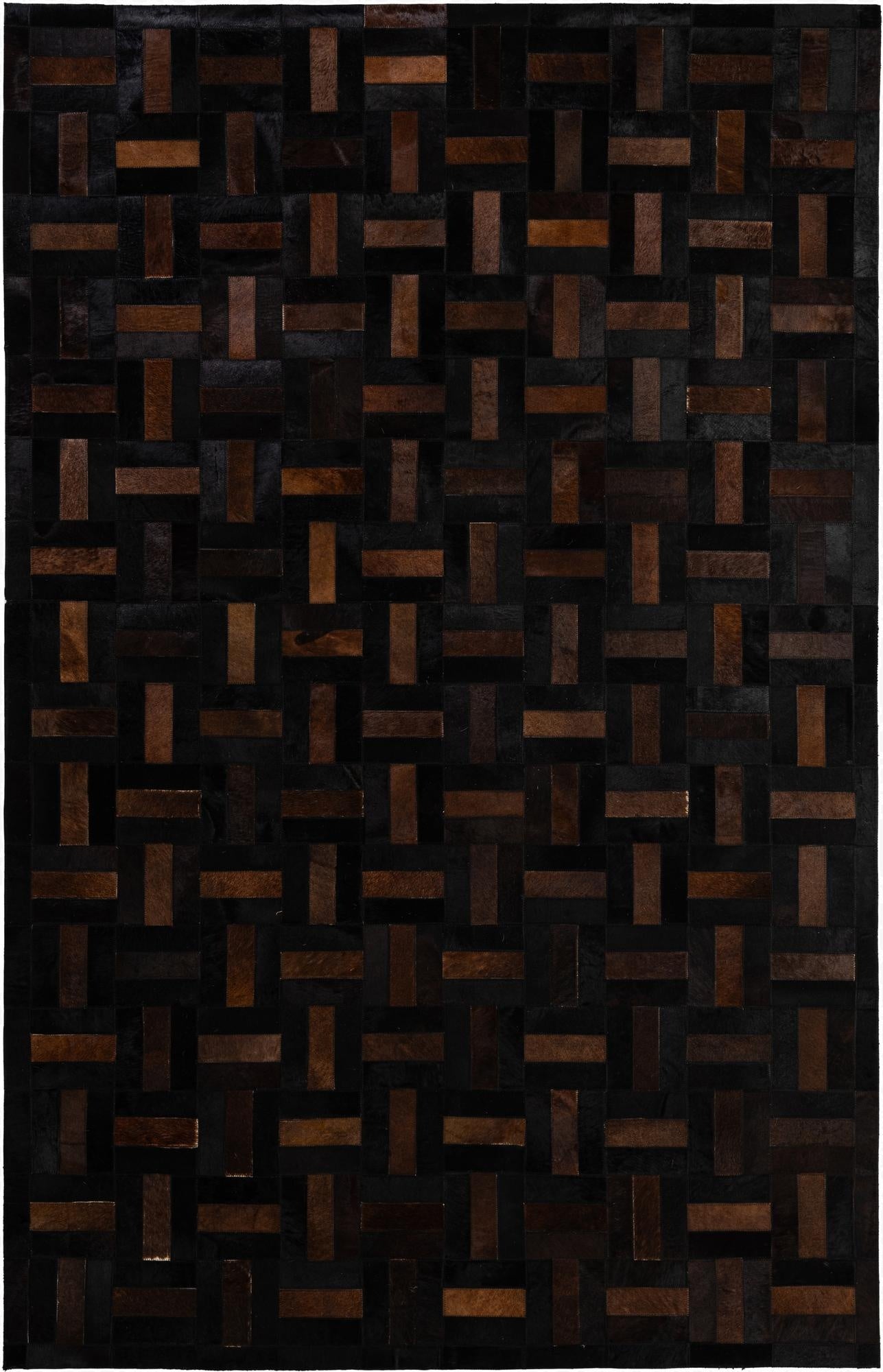 5' 3 x 8' 1 Cowhide - Patchwork Rug