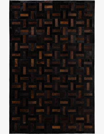 5' 3 x 8' 1 Cowhide - Patchwork Rug