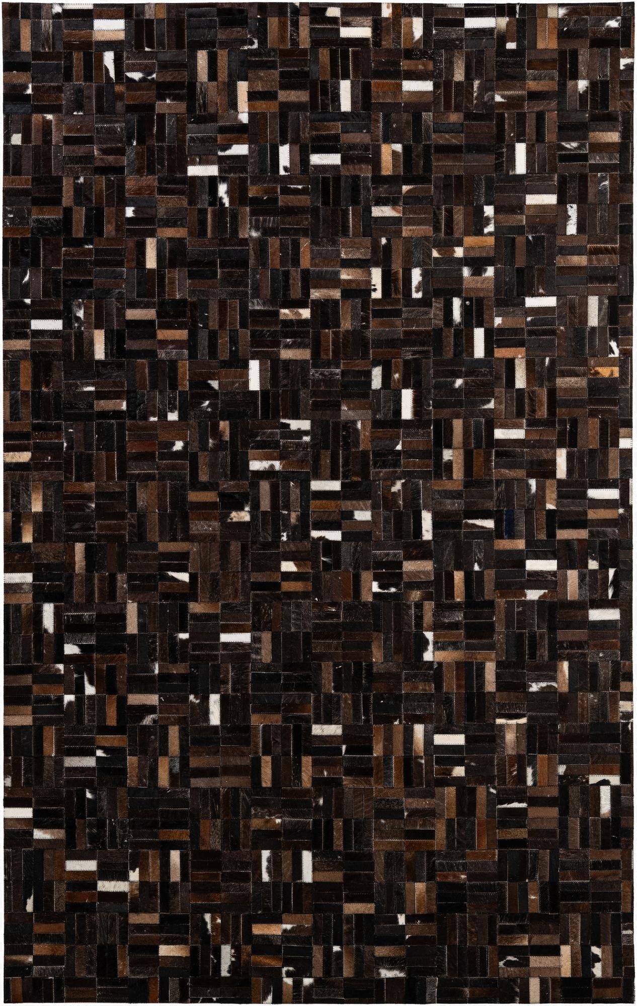 5' 2 x 8' Cowhide - Patchwork Rug