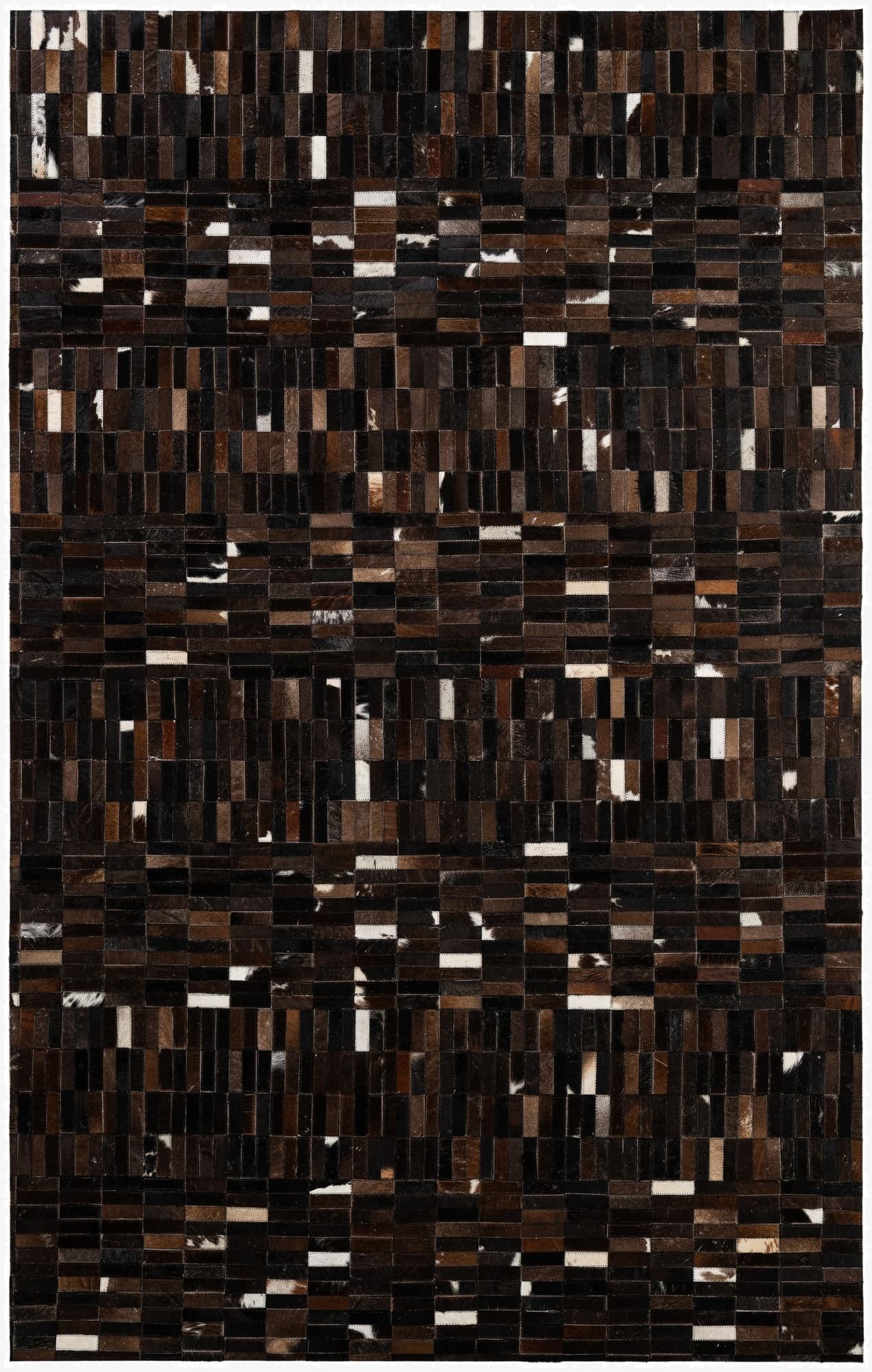 5' 1 x 8' Cowhide - Patchwork Rug